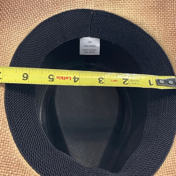 Western cowboy/cowgirl hat washed straw turquoise embroidered accents - Picture 6 of 6